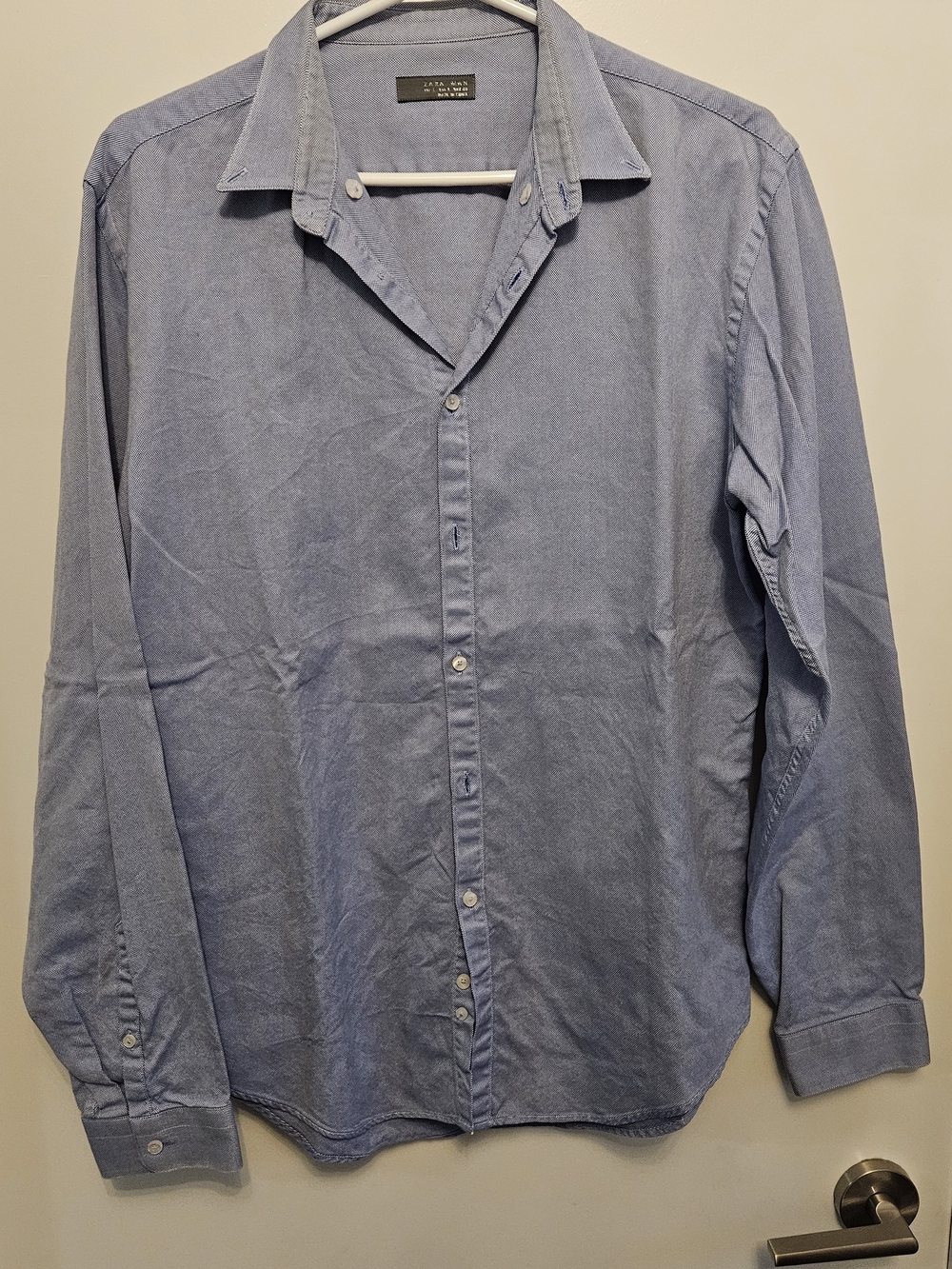 Zara Light Blue Men's Button-Up Dress Shirt
